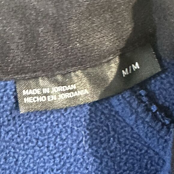 Spyder Sweater Mens Medium 1/4 Zip Jacket Thermal Pull Over Royal Blue Black - Picture 6 of 11